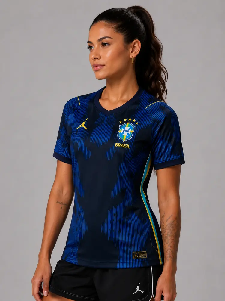 Camisa Brasil II 2026 — Oficial Torcedor (Azul) — Feminina